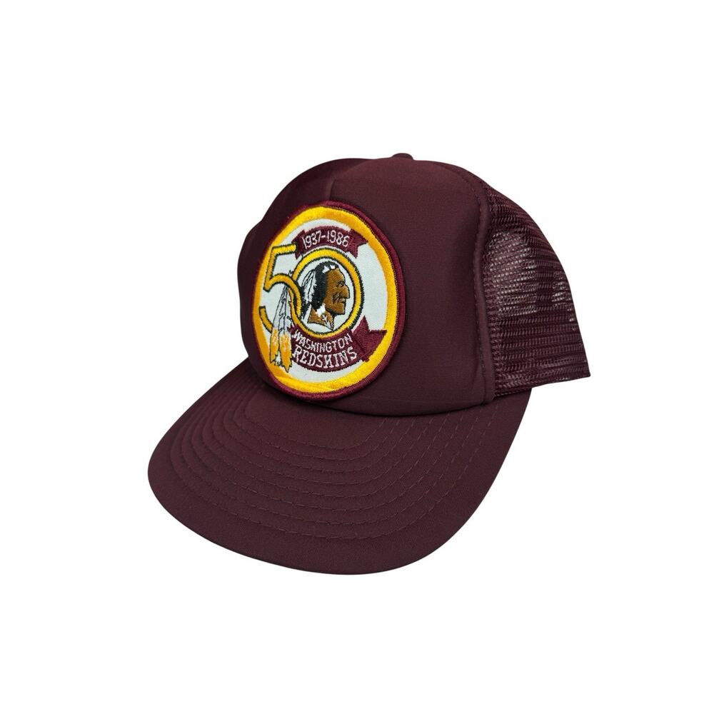 Vintage 50th Anniversary Washington Redskins NFL Football Snapback RARE Hat